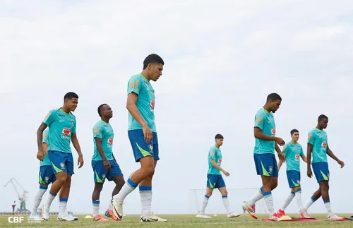 Seleção brasileira sub-20 em preparação para jogo contra Uruguai