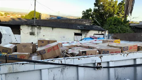 A residência onde estava os produtos era utilizada como depósito de cargas roubadas