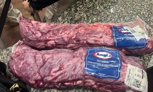 As duas peças de carne no valor de R$ 380,97