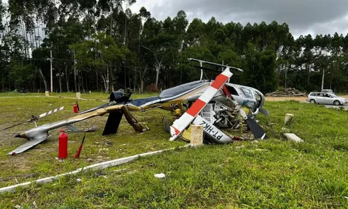 Aeronave caiu após levantar voo