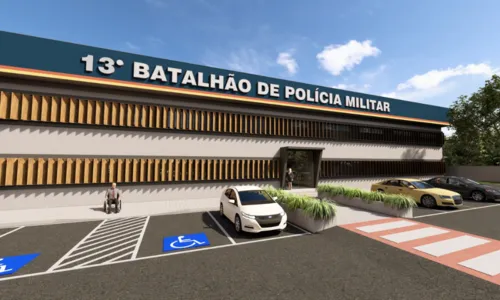 Prefeitura divulgou imagens de como seria o novo batalhão da PM