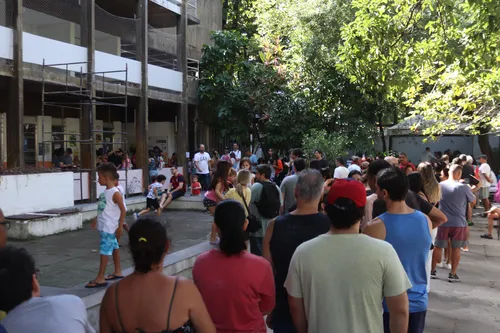 Fila foi grande no Vital Brazil