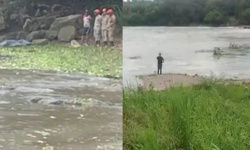 Agentes do Corpo de Bombeiros e pessoas do grupo religioso procuraram pelo homem no local