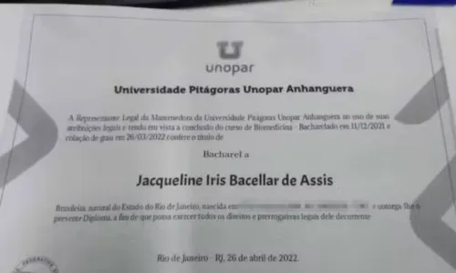 Certificado entregue por Jacqueline Iris ao PSC Lab Saleme