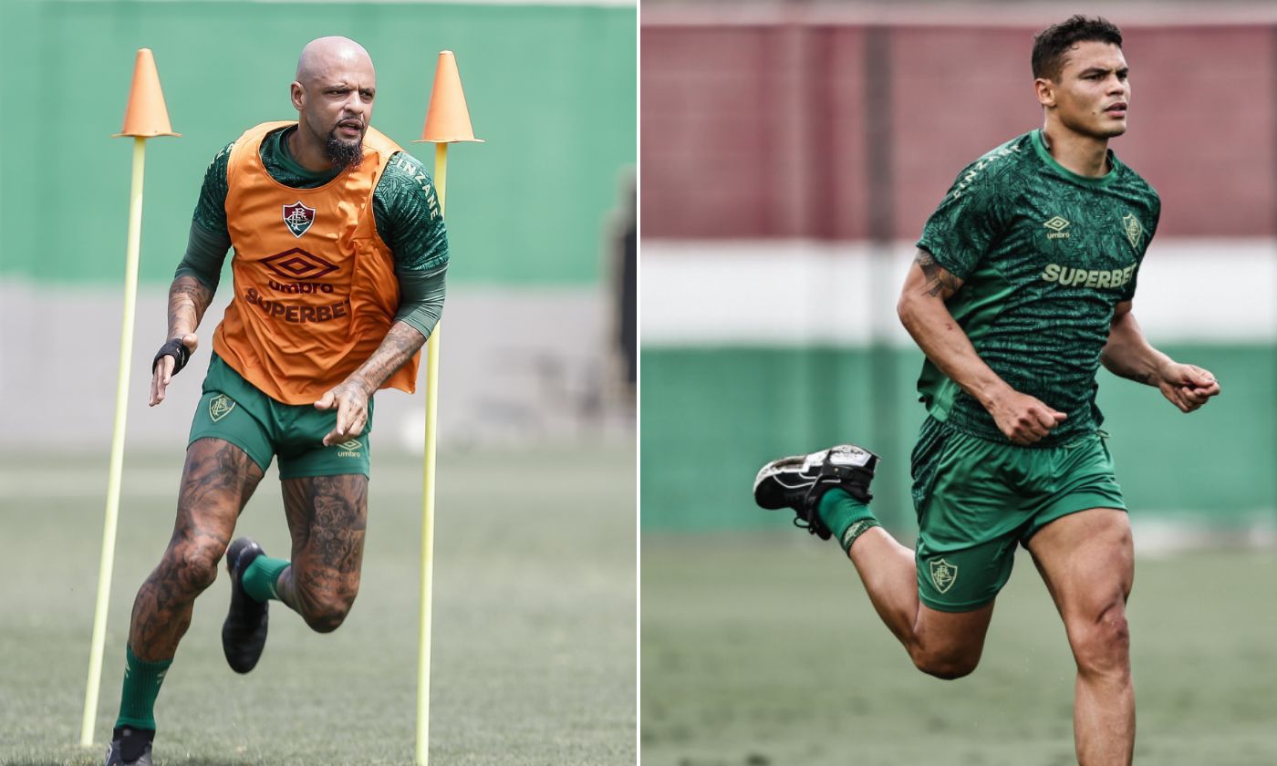 Felipe Melo e Thiago Silva discutem em treino do Fluminense