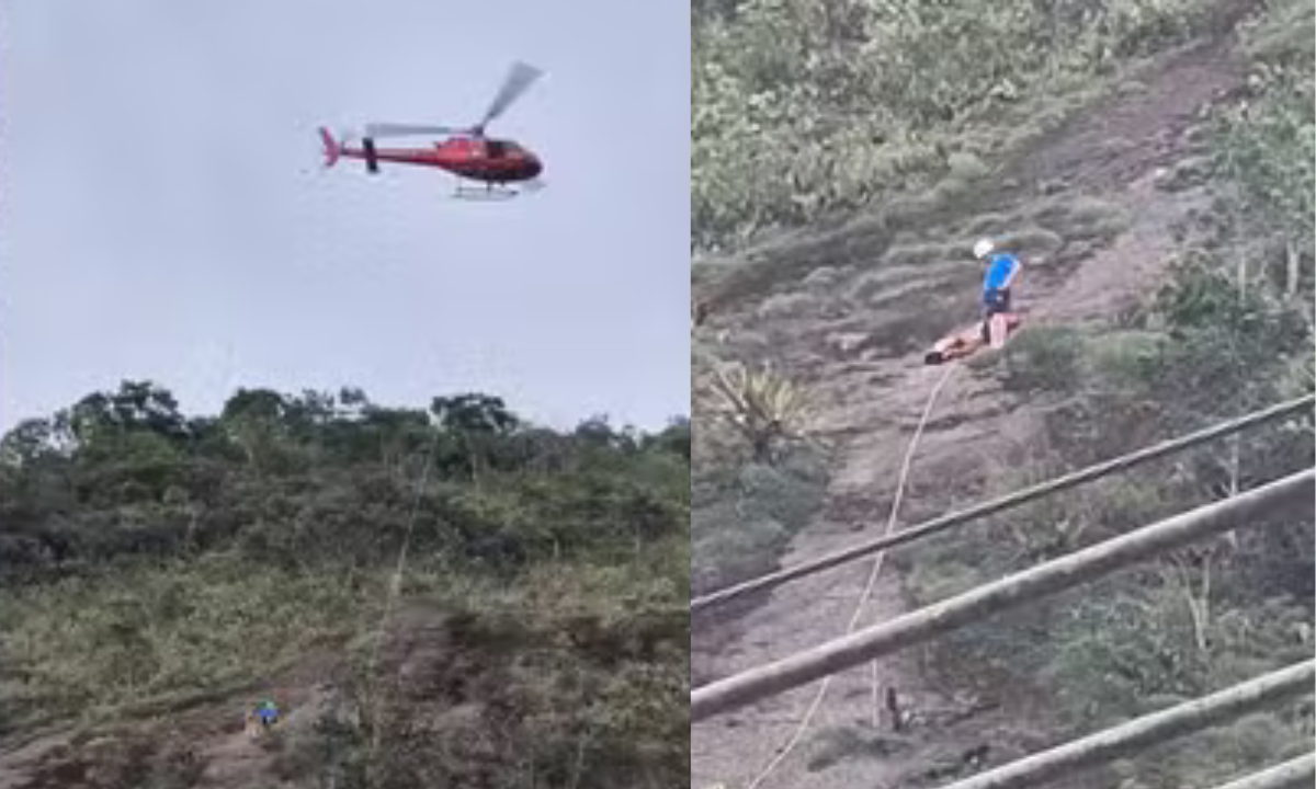 Homem sofre infarto durante rapel em pedra de Petrópolis