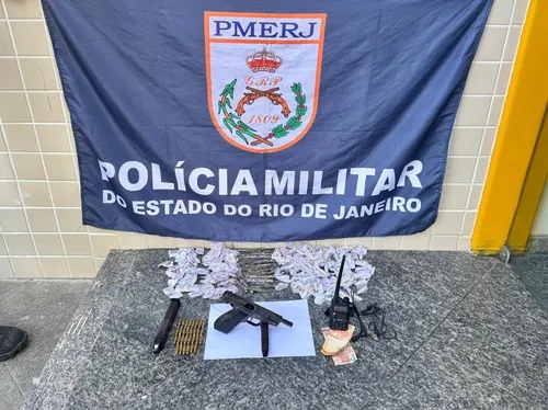 Material apreendido na ação