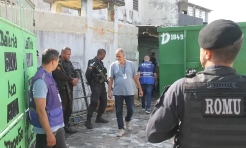 A ação contou com o apoio das Polícias Militar e Civil