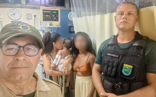 Após estabilizar a criança, os agentes levaram a família em uma viatura até o Hospital Quinta D’Or, em São Cristóvão