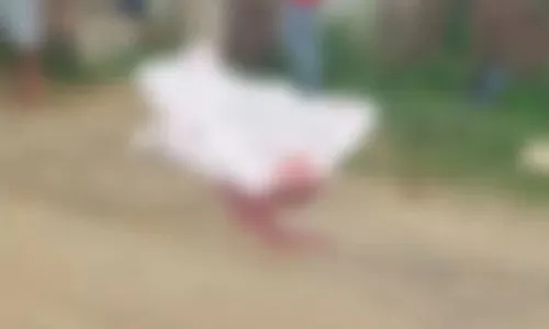 Área foi isolada para o trabalho da perícia