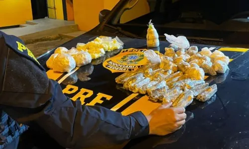 Todo o material foi apreendido pela PRF e levado para a delegacia