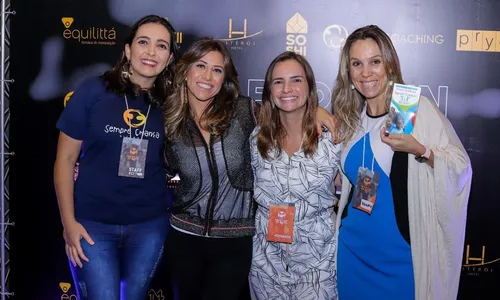 Gabriela Veras (Sempre Criança), Paula Tebett (palestrante e consultora), Fernanda Figueiredo e Renata