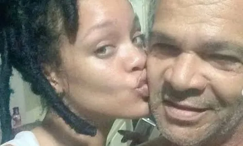 Rihanna e seu pai Ronald Fenty