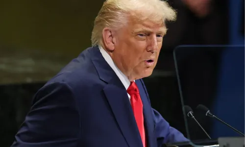 Donald Trump, em discurso na 80ª Assembleia Geral da ONU, nesta terça-feira (23)