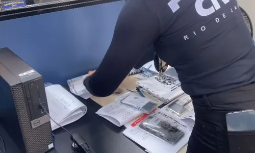 Celulares recuperados pela polícia