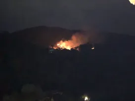 Imagem ilustrativa da imagem Balão causa incêndio em Parque Municipal de Niterói
