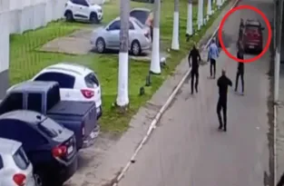 Imagem ilustrativa da imagem Policial penal atropela amigo ao fugir de presídio em Bangu; vídeo