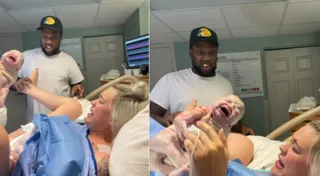 Imagem ilustrativa da imagem Reação de pai ao ver filha nascer viraliza: 'Fiquei chocado'