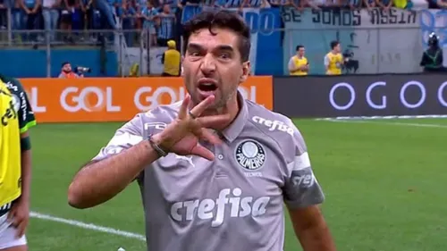 Abel Ferreira gesticulou e alegou que o clube foi prejudicado pela arbitragem