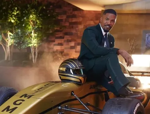 Jamie Foxx gravou um comercial, em Las Vegas