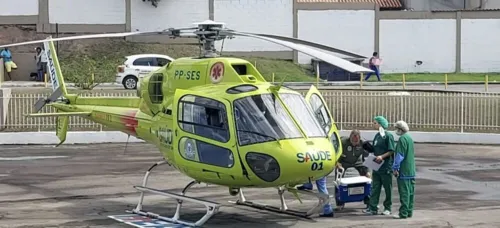 Helicóptero do Programa de Transplantes deu apoio logístico à operação