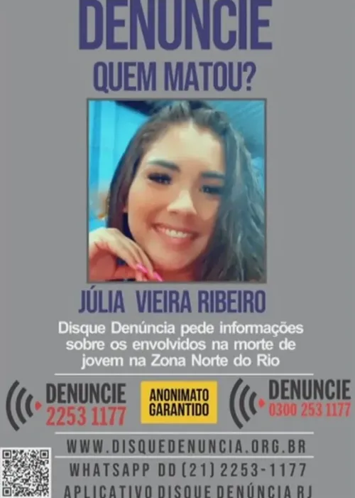 Disque Denúncia divulgou cartaz pedindo informações