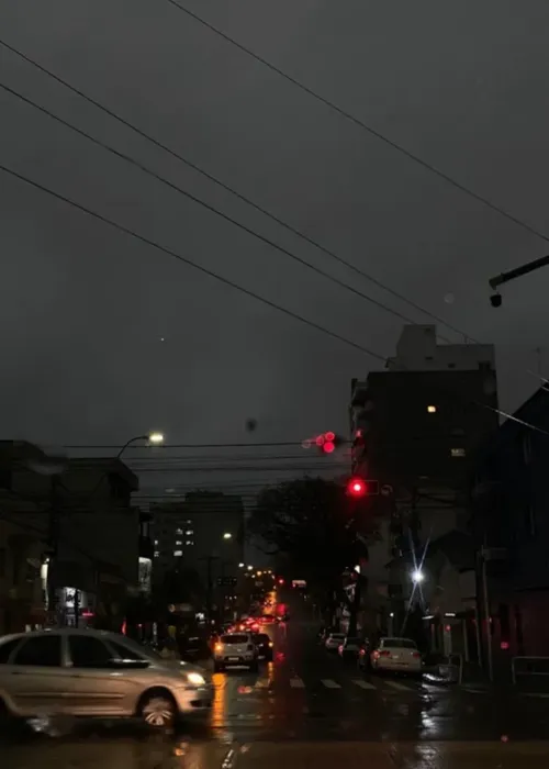 Tempestado encobriu toda a cidade