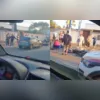 Imagem ilustrativa da imagem Vídeo: colisão entre carro e moto deixa um ferido em São Gonçalo