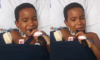 Imagem ilustrativa da imagem Menino que teve braço amputado acorda fazendo rimas; vídeo