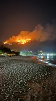 Imagem ilustrativa da imagem Ponto turístico de Niterói tem grande foco de incêndio; vídeo