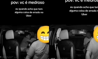 Imagem ilustrativa da imagem Menino pula de carro em movimento ao desconfiar do trajeto; vídeo