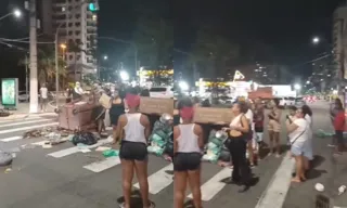 Imagem ilustrativa da imagem Moradores fazem protesto por falta d'água em Niterói; vídeo