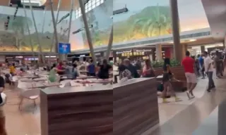 Imagem ilustrativa da imagem Tiroteio? Barulho leva frequentadores ao chão em shopping do Rio