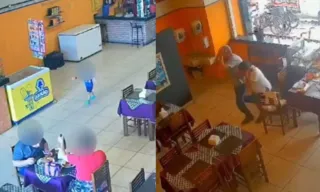 Imagem ilustrativa da imagem Vídeo: criança de 2 anos sai correndo de restaurante e é atropelada