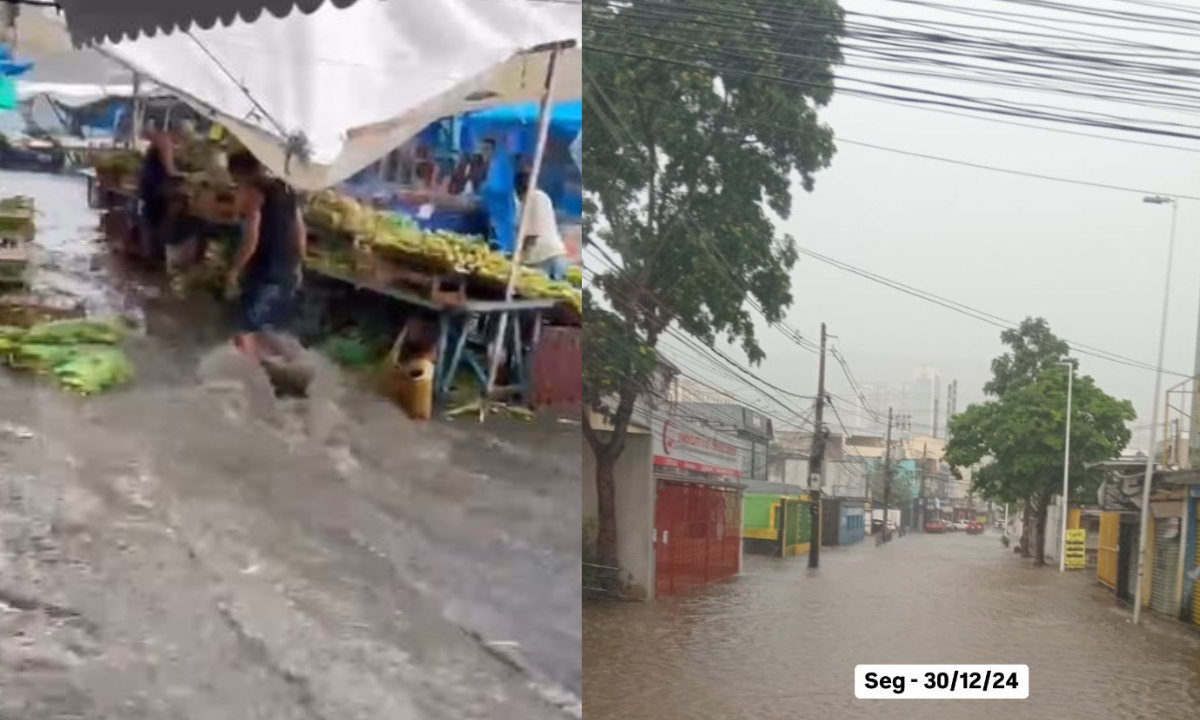 Chuva forte causa alagamentos e acende alerta no Rio