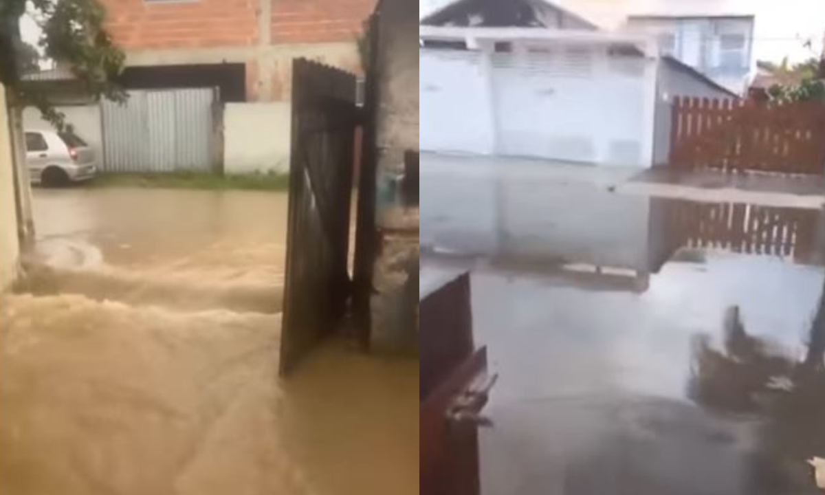 Chuva forte causa alagamentos na Região dos Lagos; vídeo