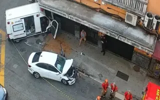 Imagem ilustrativa da imagem Acidente envolvendo ambulância deixa quatro feridos no Rio