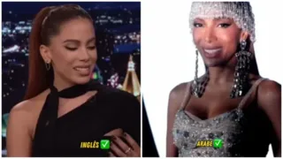 Imagem ilustrativa da imagem Anitta viraliza ao falar em seis idiomas diferentes; veja o vídeo