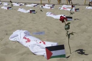 Imagem ilustrativa da imagem Ato no Rio joga luz sobre mortes de crianças no Oriente Médio