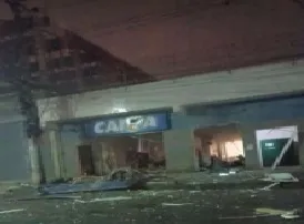 Imagem ilustrativa da imagem Bandidos atacam agência bancária da Caixa na Baixada Fluminense