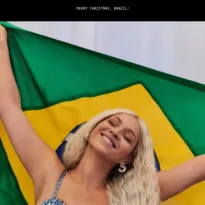 Imagem ilustrativa da imagem Beyoncé deseja Feliz Natal ao Brasil e revolta fãs de outros países