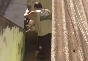 Imagem ilustrativa da imagem Cão é espancado, e acusado da agressão é preso em SG; vídeo