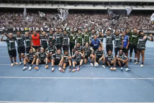 Imagem ilustrativa da imagem Com apoio da torcida, Botafogo faz treino aberto no Nilton Santos