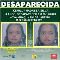Imagem ilustrativa da imagem Criança de 4 anos desaparece na Baixada Fluminense
