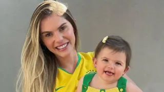 Imagem ilustrativa da imagem Filha de Bárbara Evans faz cirurgia após se engasgar com amendoim