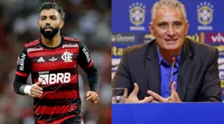 Imagem ilustrativa da imagem Gabigol já 'alfinetou' Tite, novo técnico do Flamengo; relembre