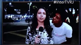Imagem ilustrativa da imagem Homem que tentou beijar repórter da Globo é localizado pela polícia