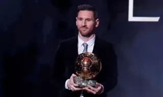 Imagem ilustrativa da imagem Lionel Messi conquista sua oitava Bola de Ouro; Vini Jr fica em 6º
