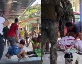 Imagem ilustrativa da imagem Moradores recolhem corpos durante operação da PM no Rio; vídeo