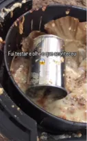 Imagem ilustrativa da imagem Mulher cozinha leite condensado em Air Fryer e causa explosão